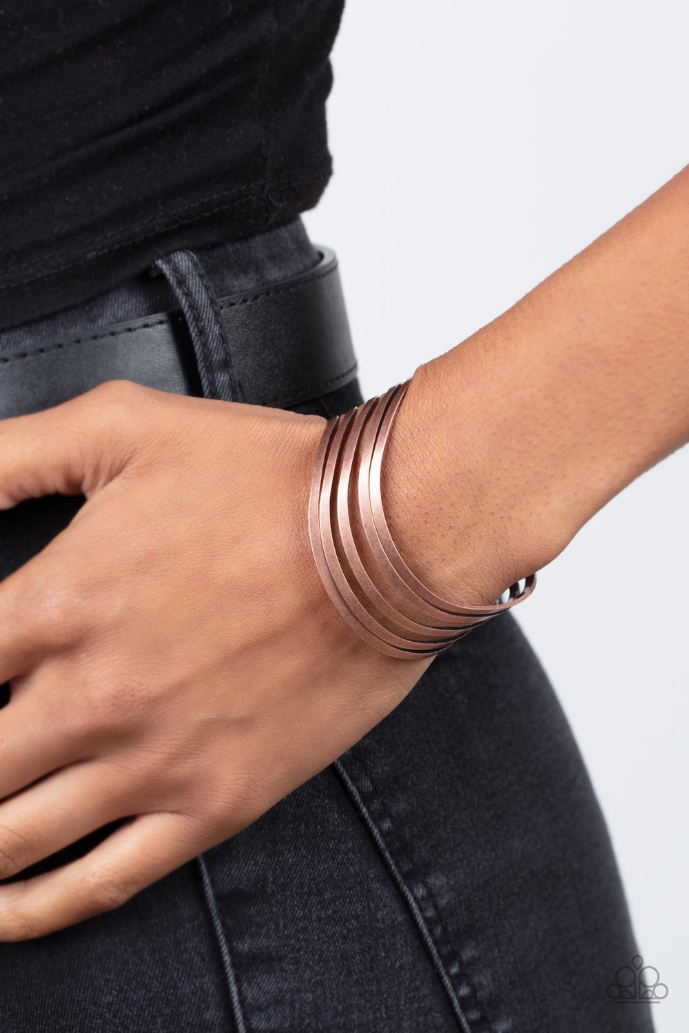 Paparazzi Bracelet Tantalizingly Tiered - Copper