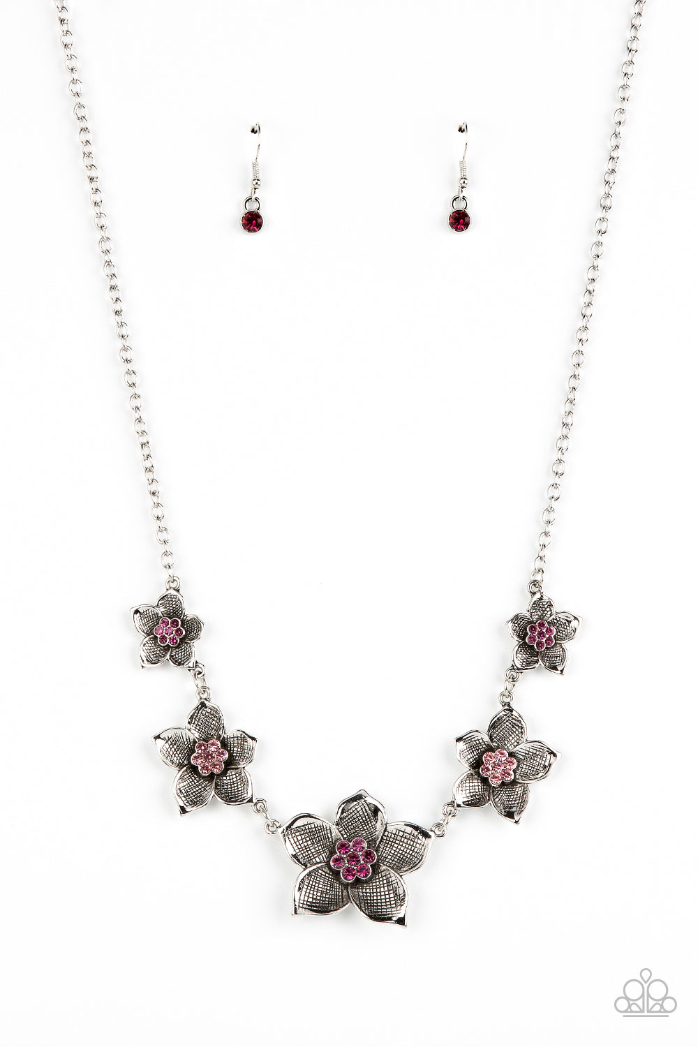 Paparazzi Necklace Wallflower Wonderland - Pink