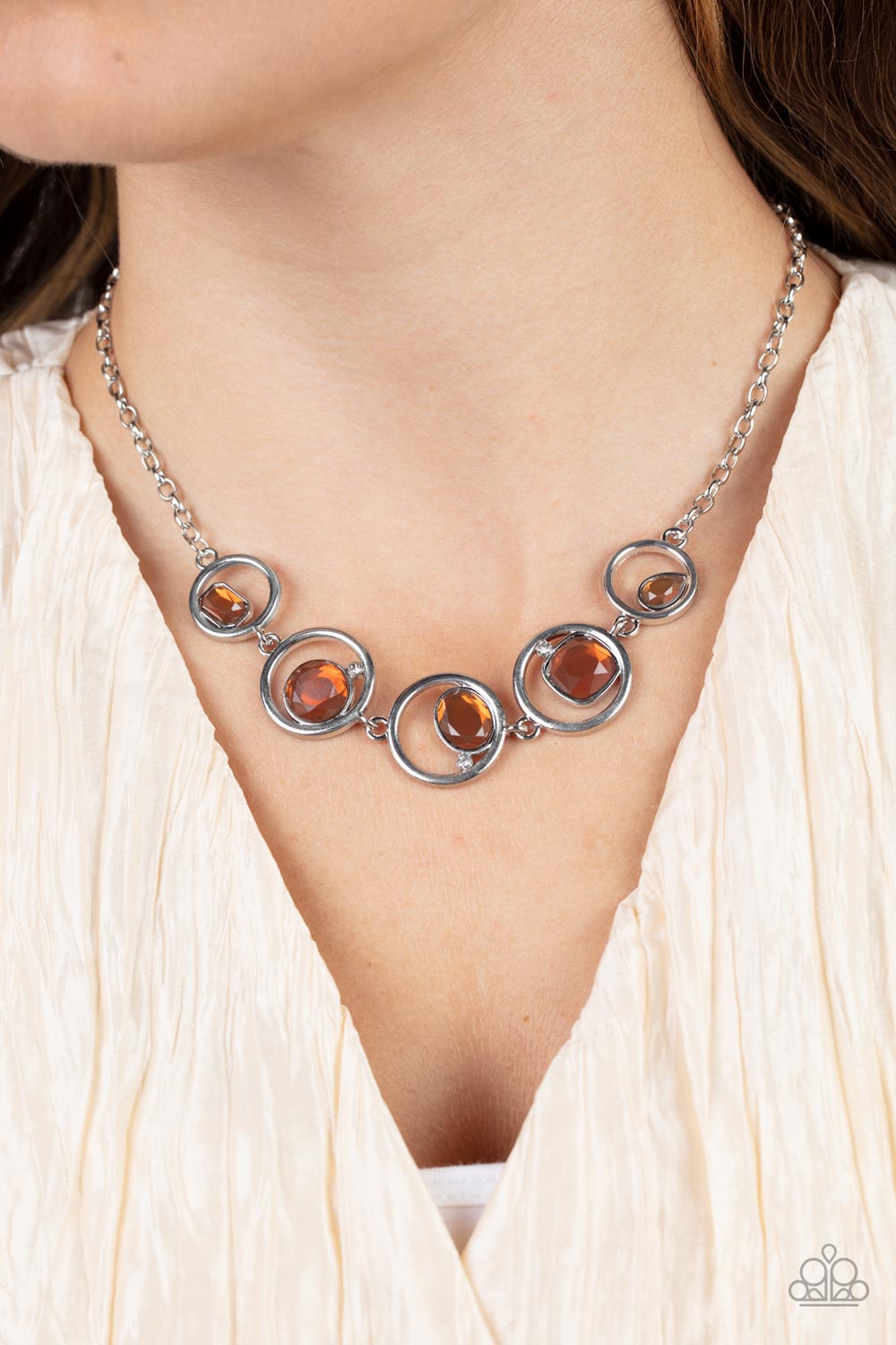 Paparazzi Necklace Big Night Out - Brown