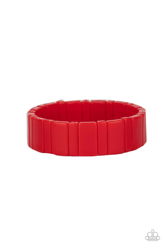 Paparazzi Bracelet In Plain SIGHTSEER - Red