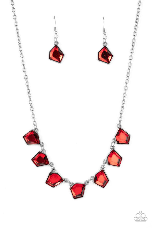 Paparazzi Necklace Experimental Edge - Red
