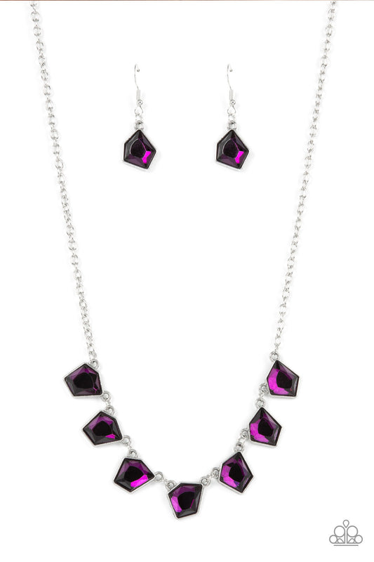 Paparazzi Necklace Experimental Edge - Purple