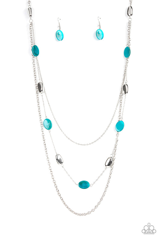 Paparazzi Necklace Barefoot and Beachbound - Blue