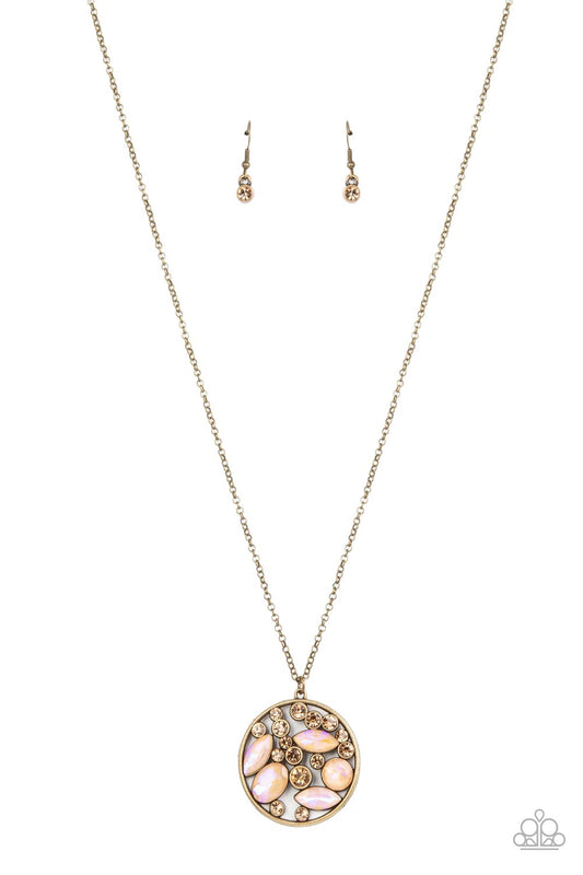 Paparazzi Necklace Iridescently Influential - Brown