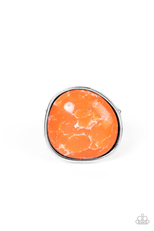 Paparazzi Ring Aesthetically Authentic - Orange