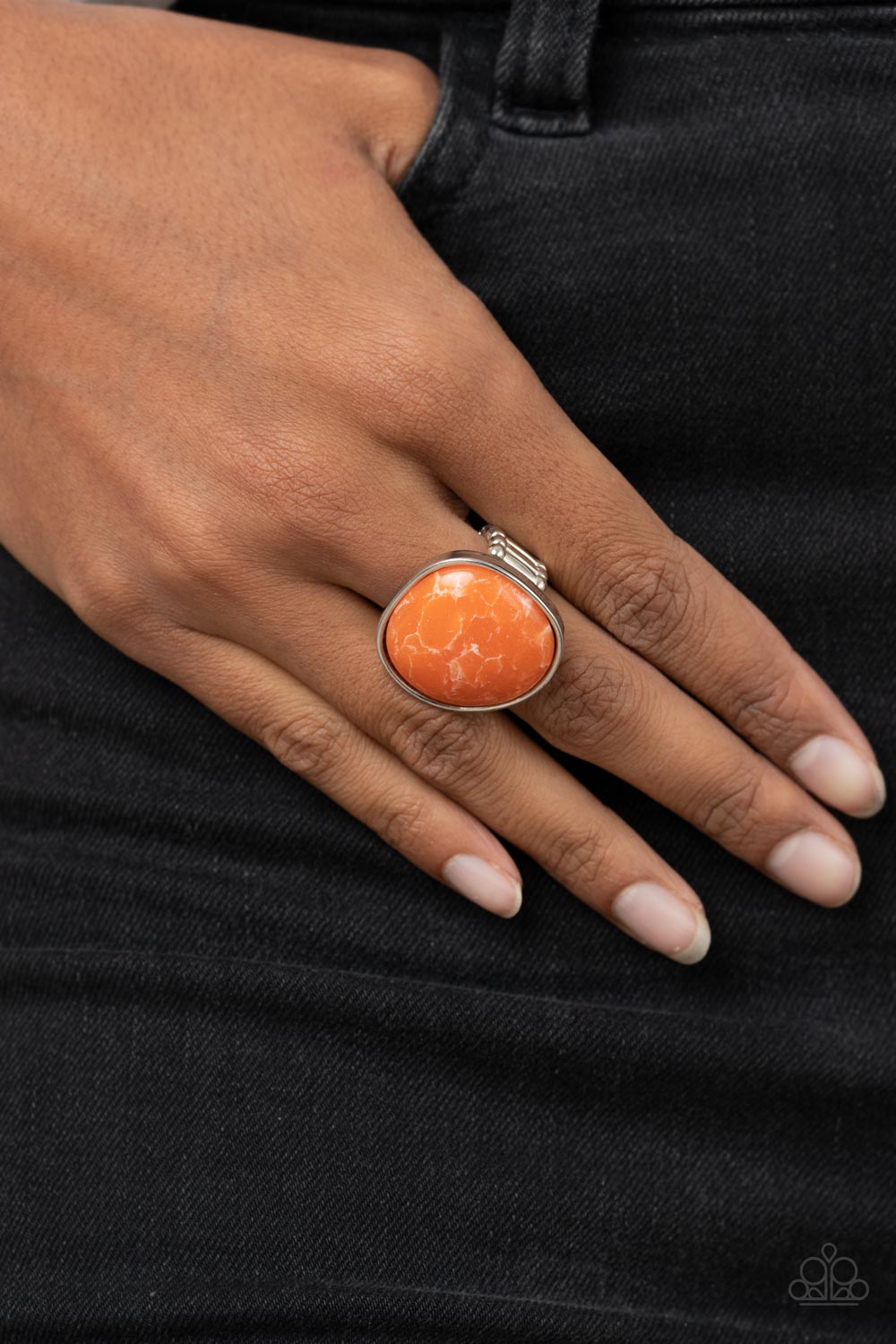 Paparazzi Ring Aesthetically Authentic - Orange