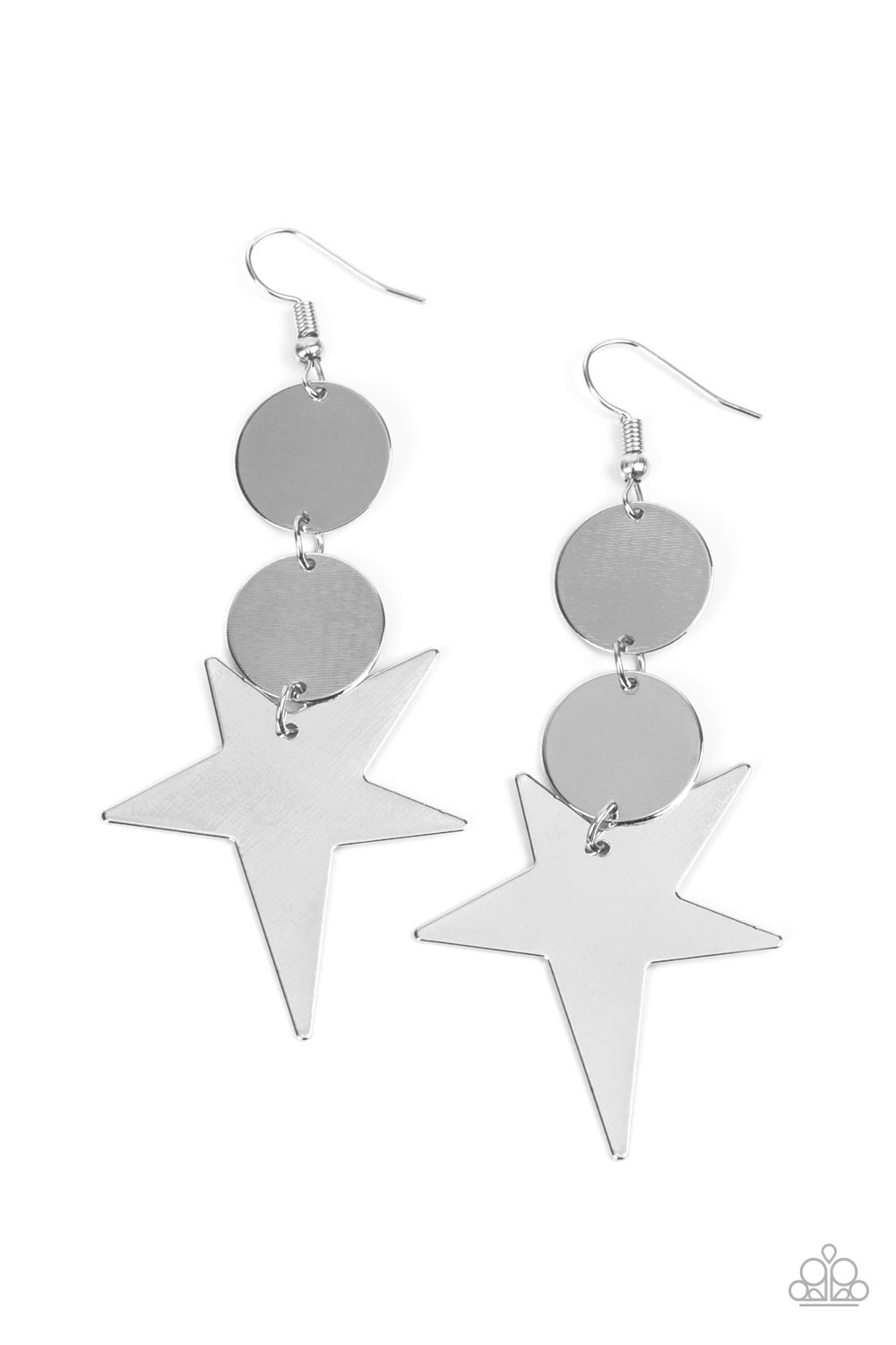 Paparazzi Earrings Star Bizarre - Silver