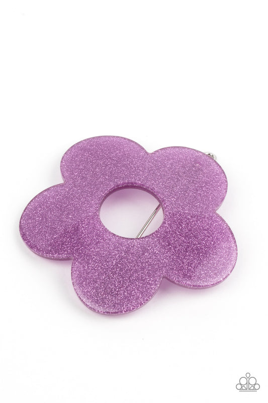 Paparazzi Hair Clip Flower Child Garden - Purple