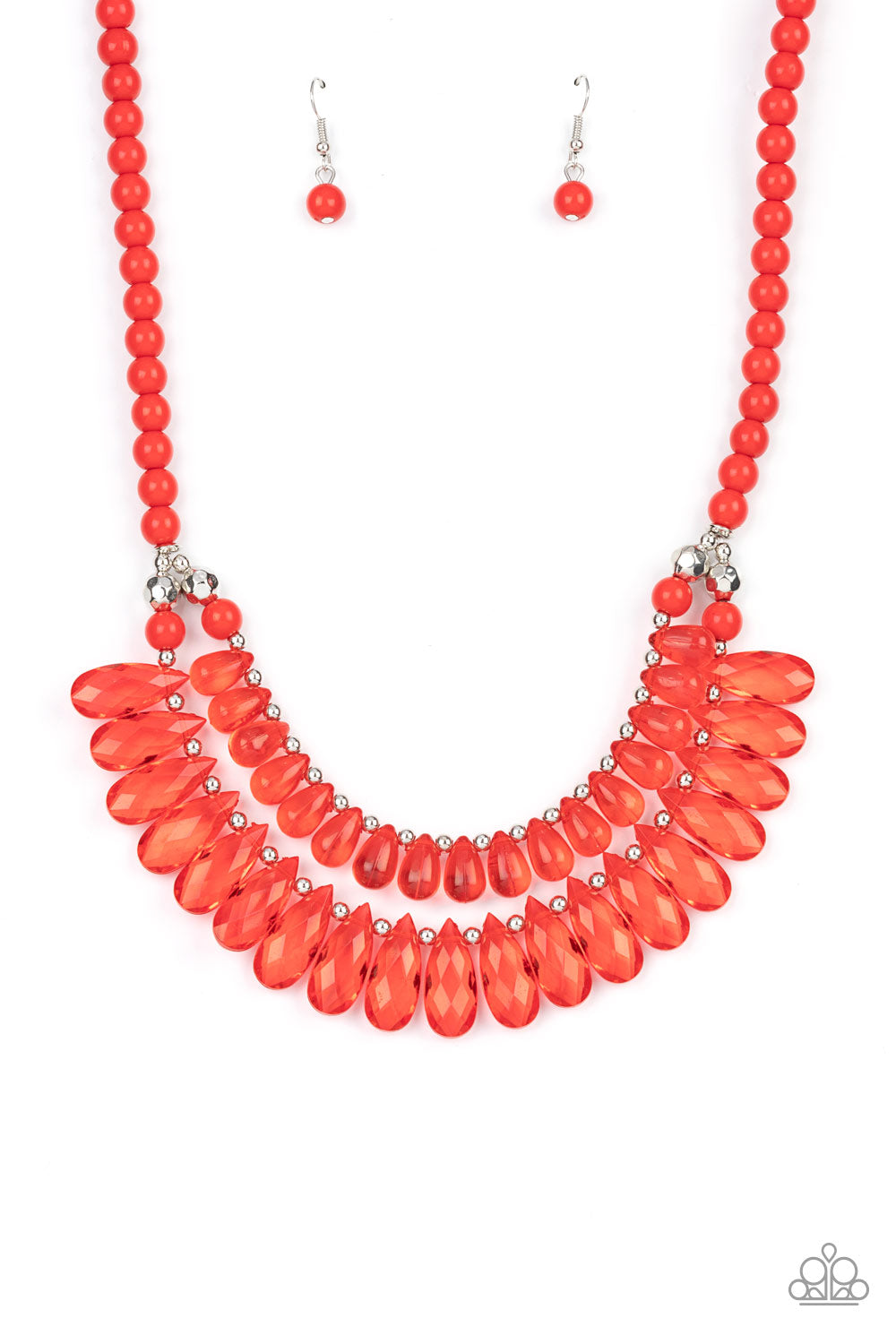 Paparazzi Necklace All Across the GLOBETROTTER - Red