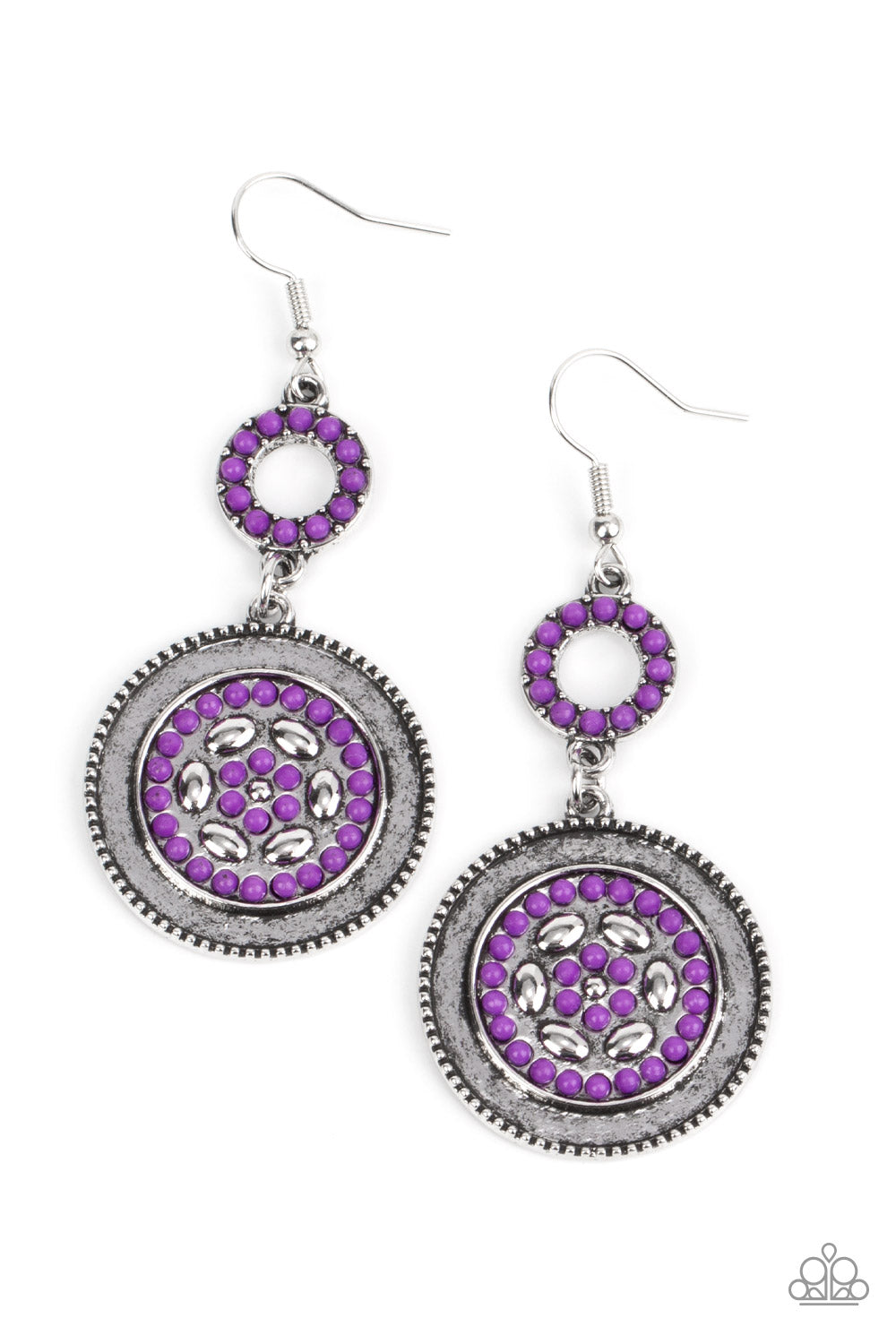 Paparazzi Earrings Meadow Mantra - Purple