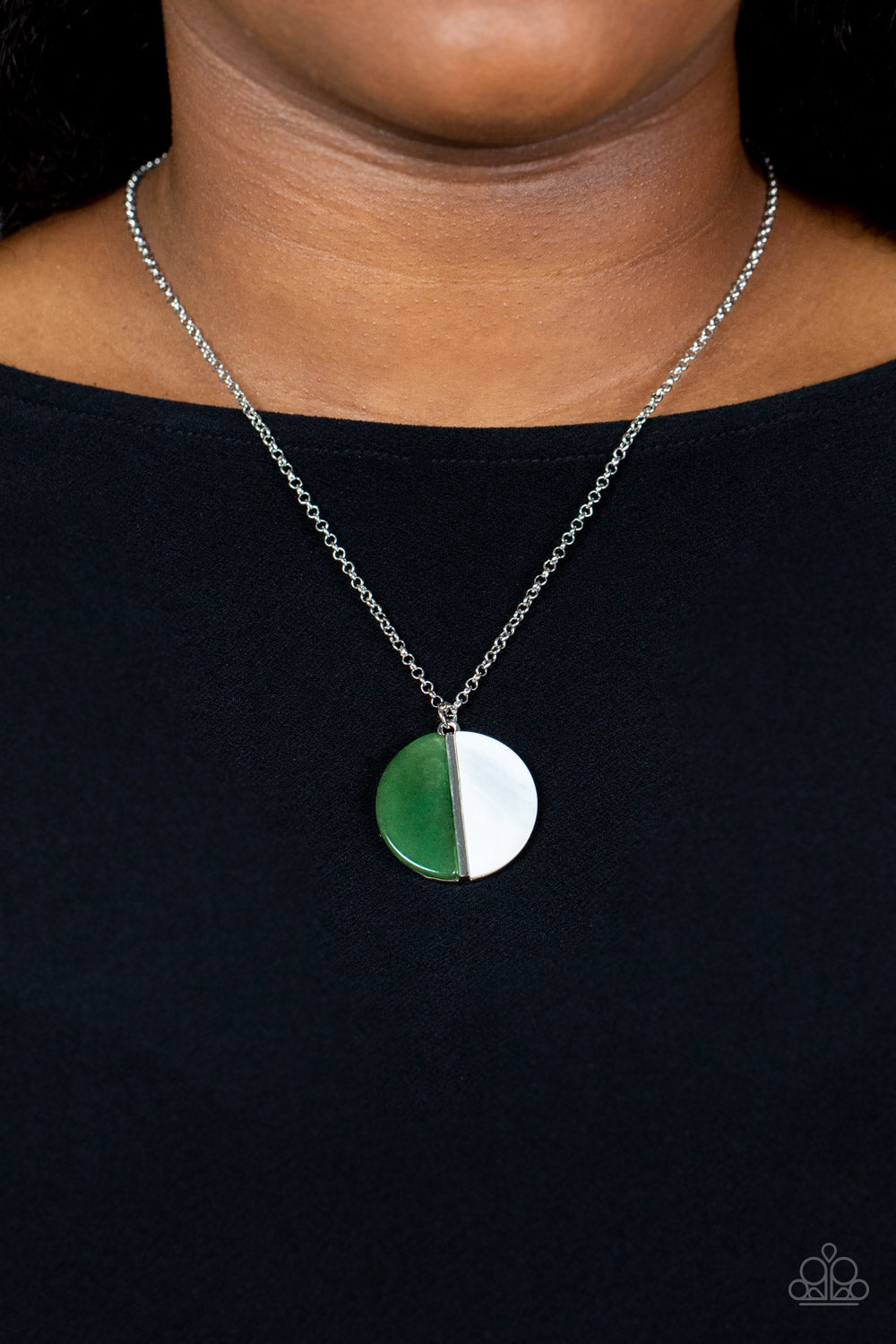 Paparazzi Necklace Elegantly Eclipsed - Green