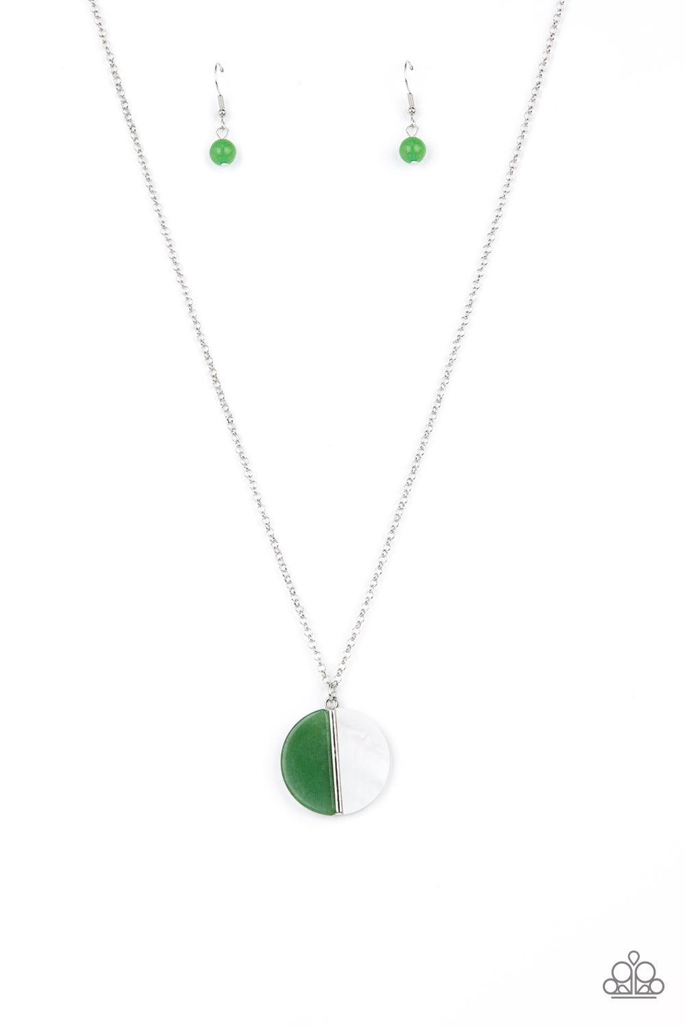 Paparazzi Necklace Elegantly Eclipsed - Green