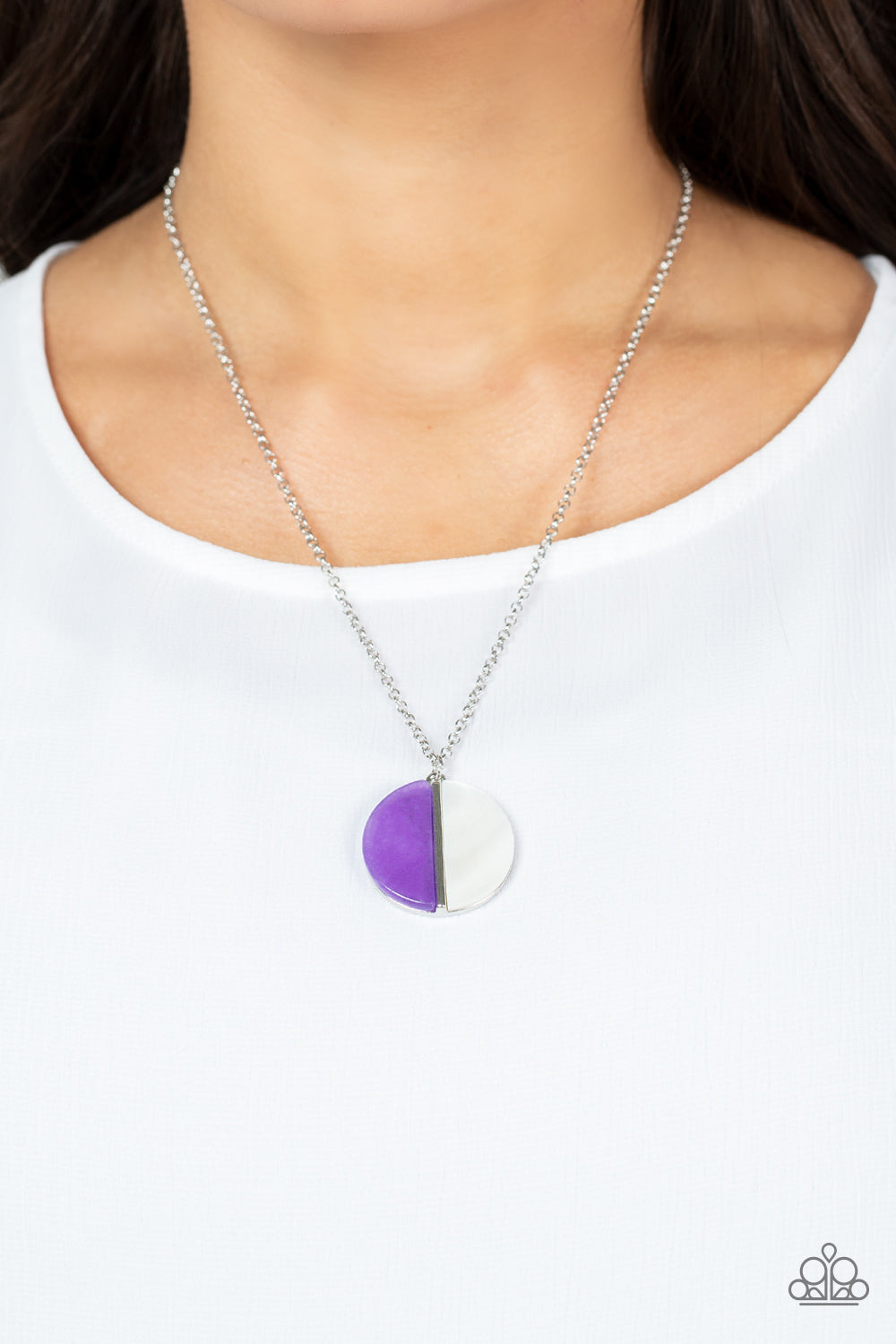 Paparazzi Necklace Elegantly Eclipsed - Purple