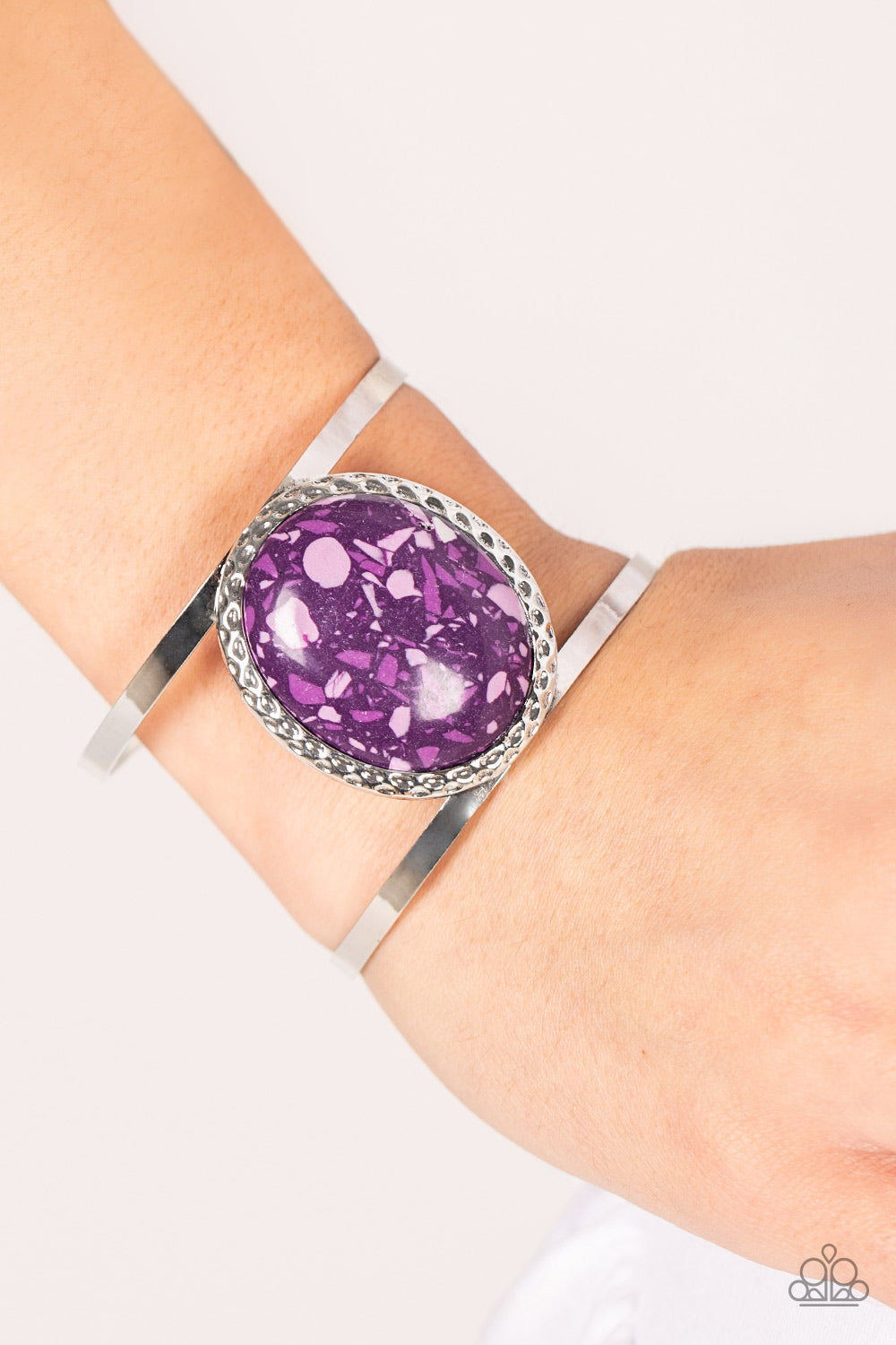 Paparazzi Bracelet Tantalizingly Terrazzo - Purple