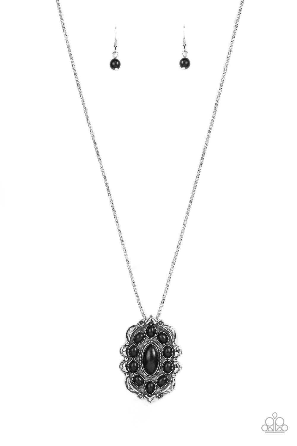 Paparazzi Necklace Mojave Medallion - Black