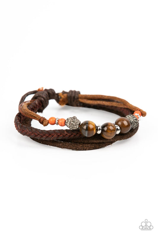 Paparazzi Bracelet Tundra Tracker - Orange