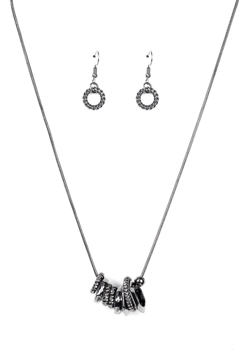 Paparazzi Necklace Mechanical Mischief - Black