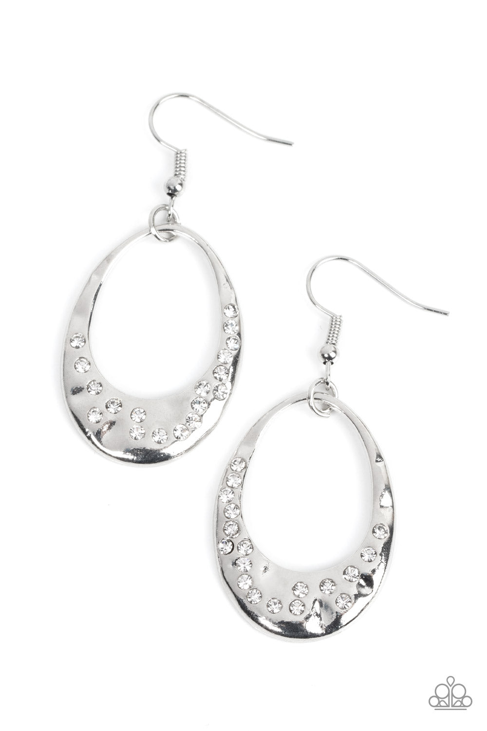 Paparazzi Earrings Classic Keepsake - White