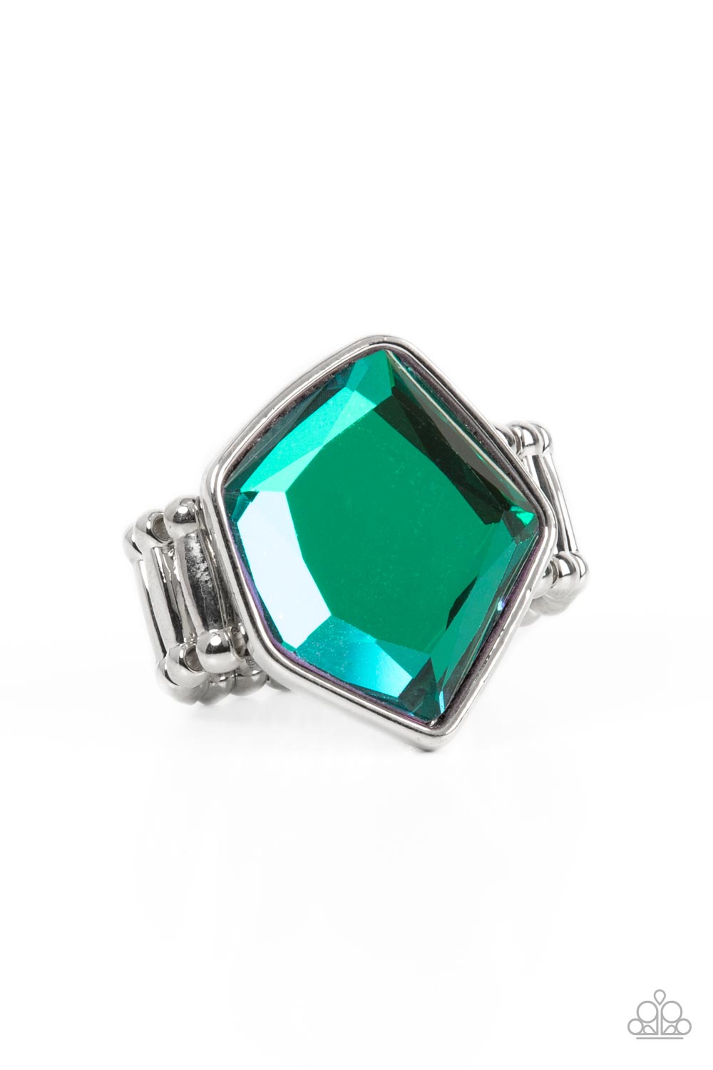 Paparazzi Ring Abstract Escapade - Green