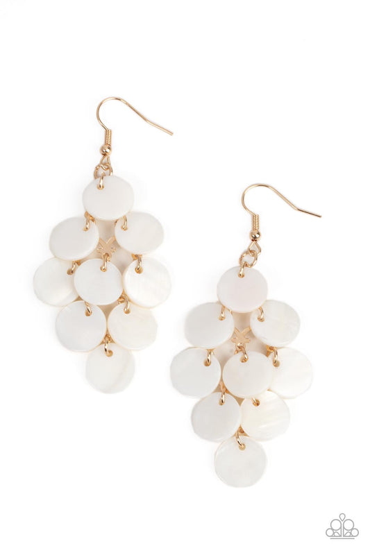 Paparazzi Earrings Tropical Tryst - Gold 