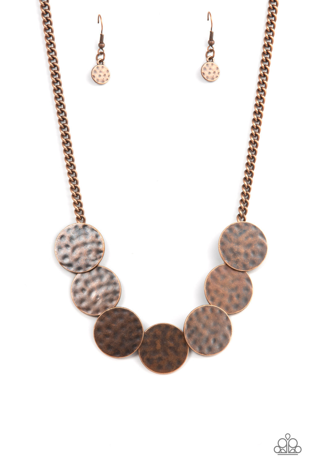 Paparazzi Necklace Flip a Coin - Copper