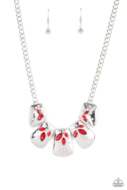 Paparazzi Necklace Jubilee Jingle - Red