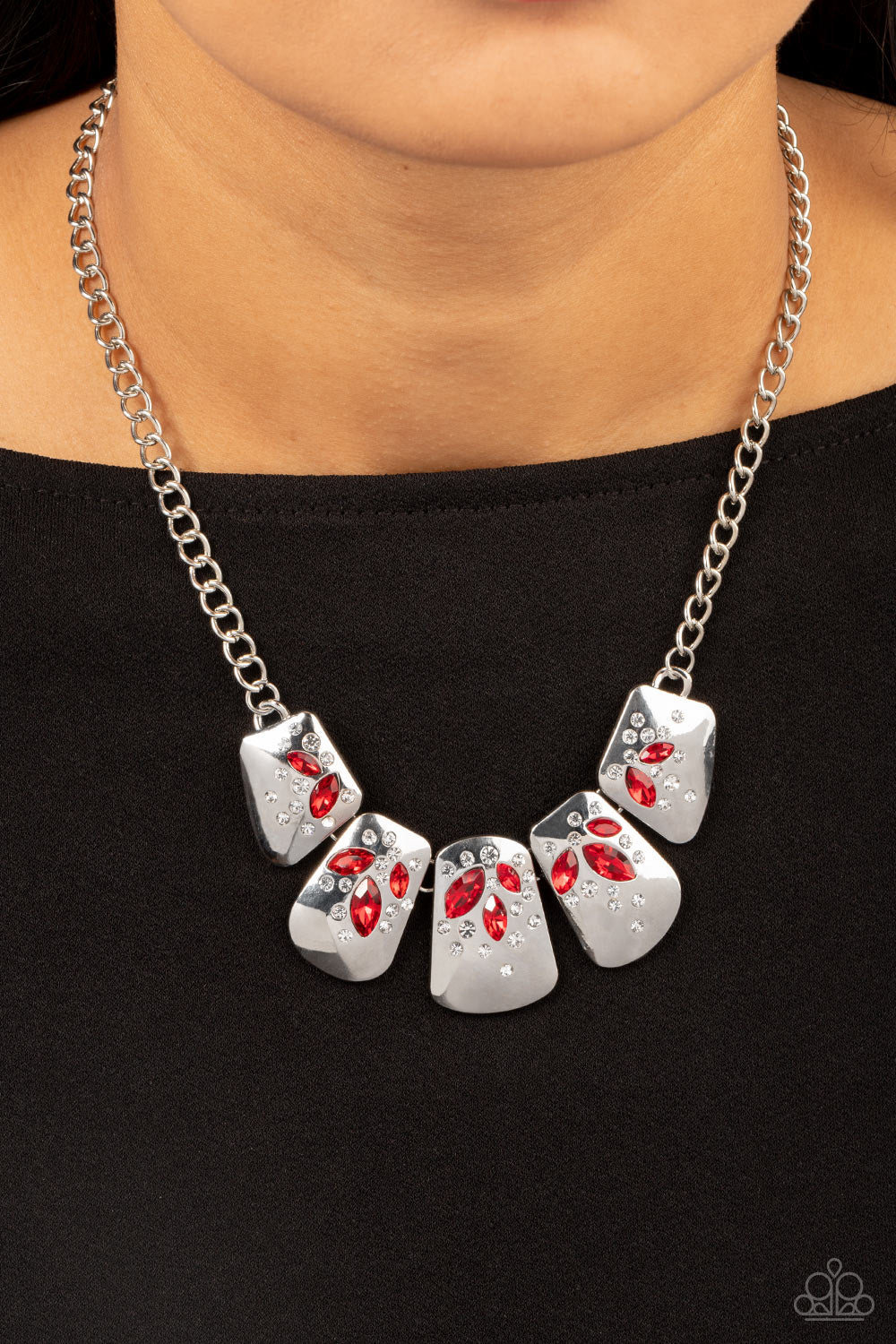 Paparazzi Necklace Jubilee Jingle - Red