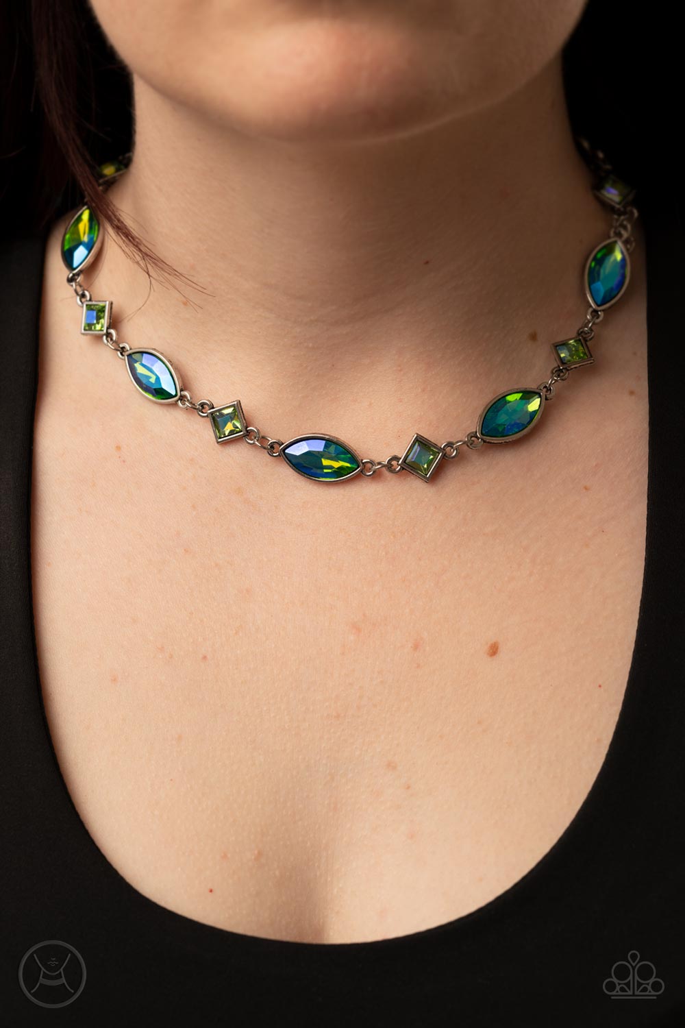 Paparazzi Necklace Prismatic Reinforcements - Green