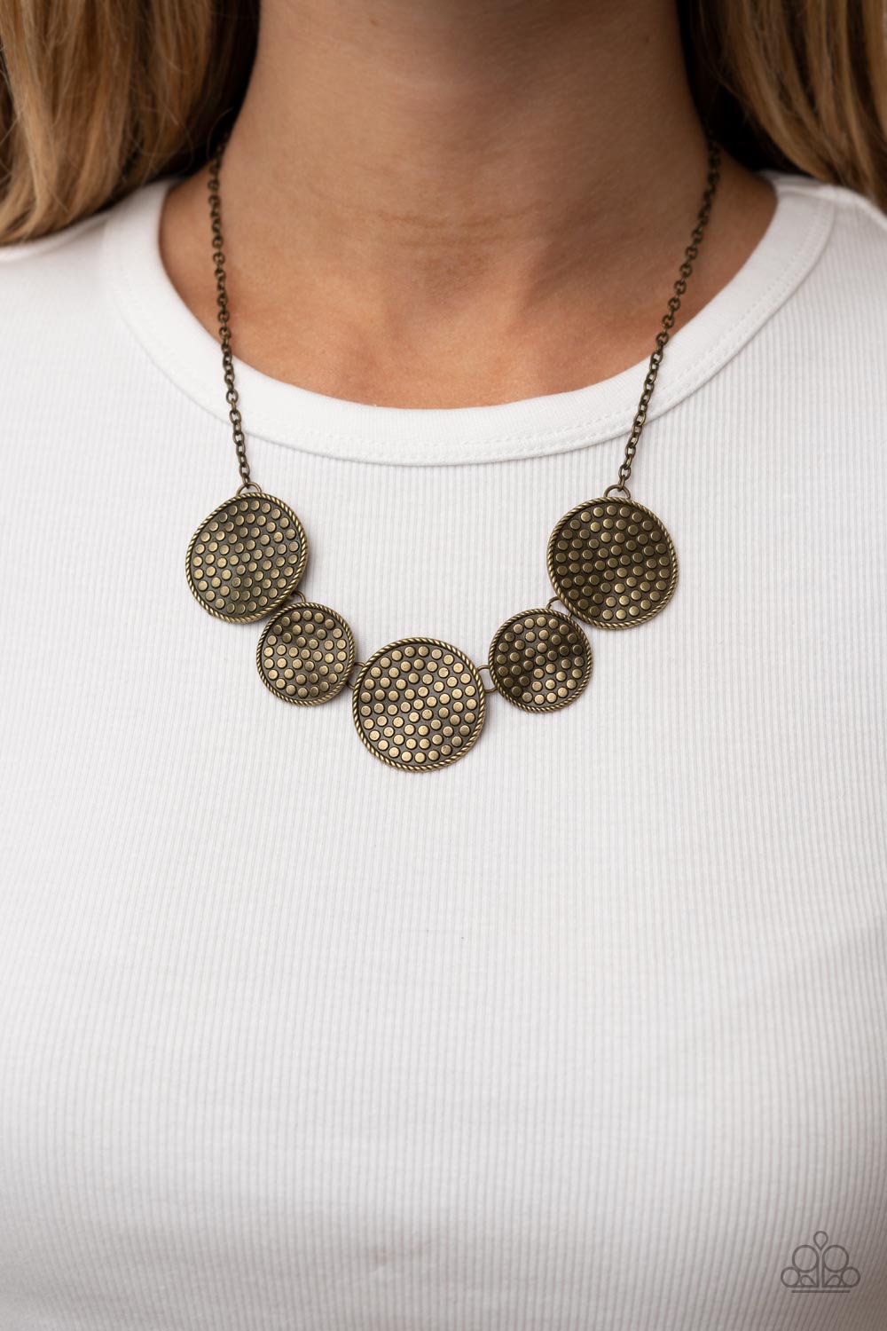 Paparazzi Necklace Self DISC-overy - Brass