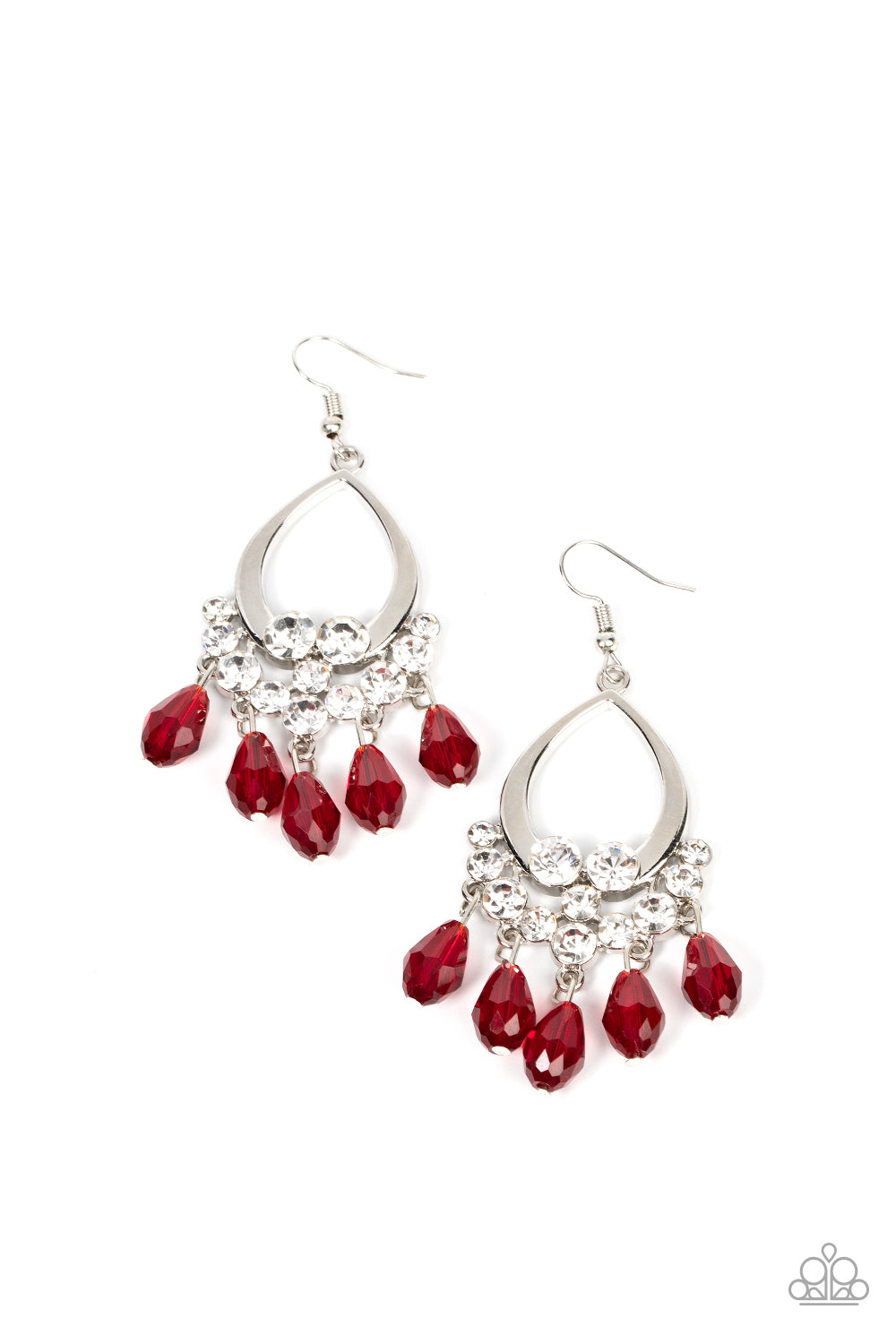 Paparazzi Earrings Famous Fashionista - Red