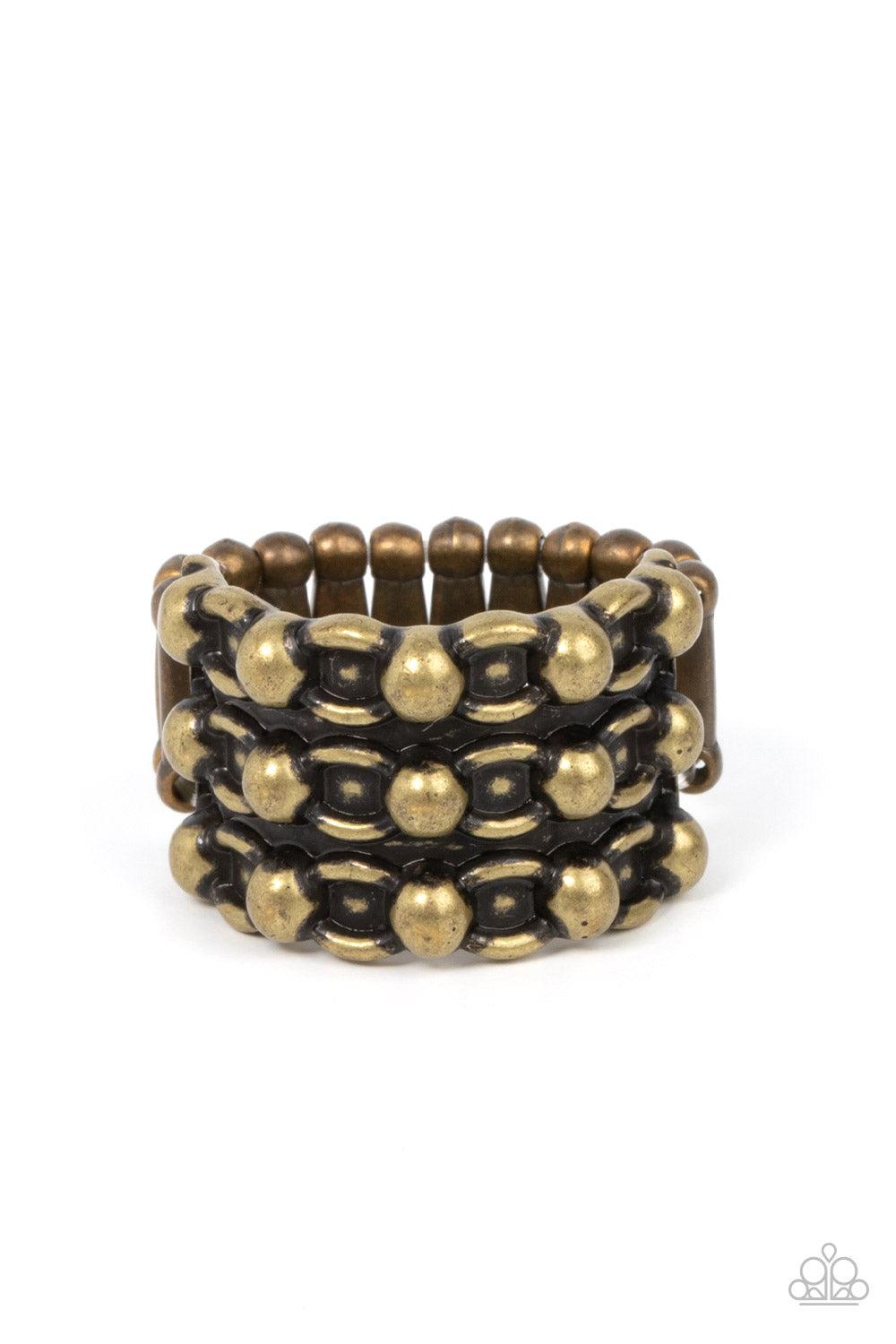 Paparazzi Ring Dauntless Demeanor - Brass