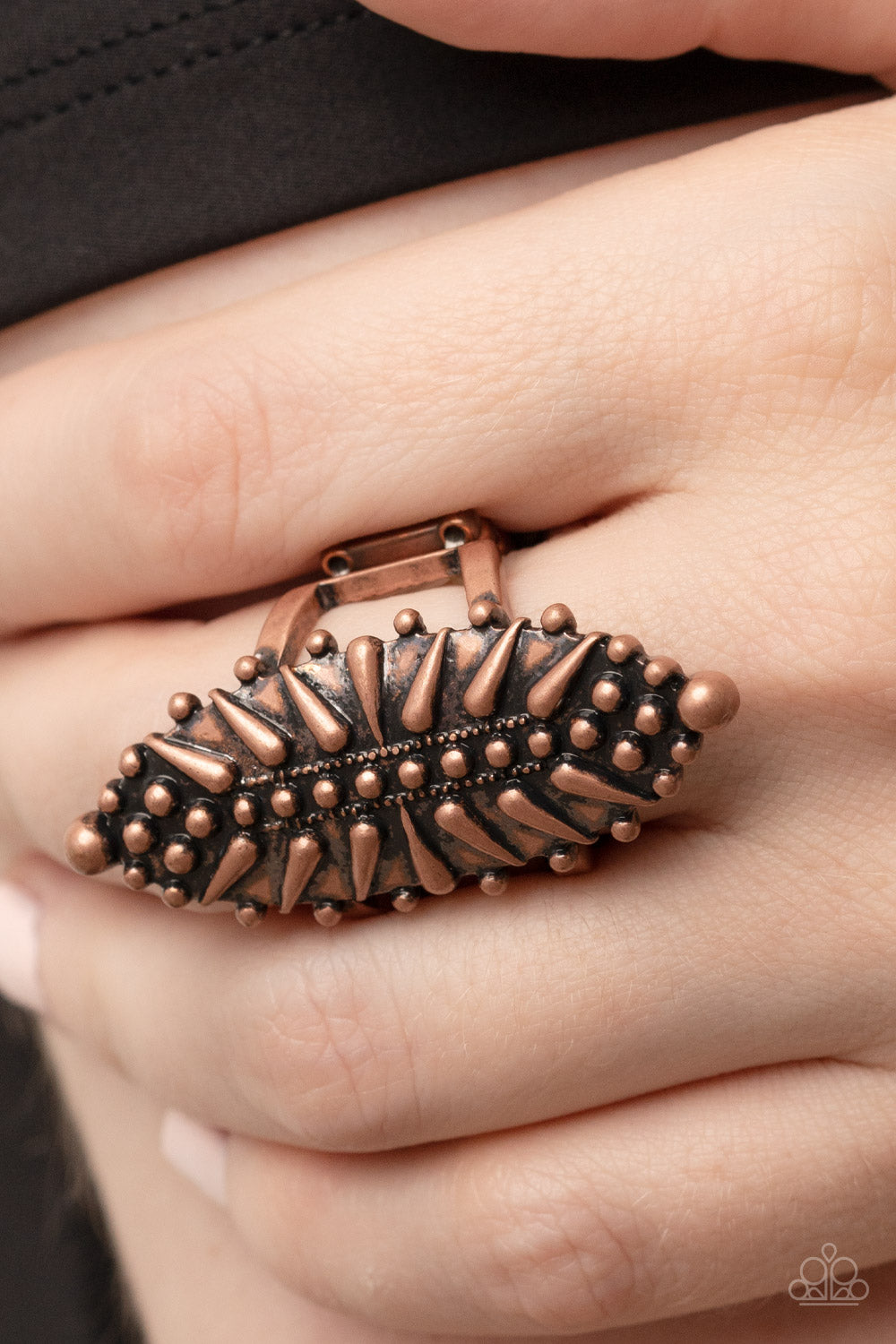 Paparazzi Ring Bump, Set, Spike! - Copper