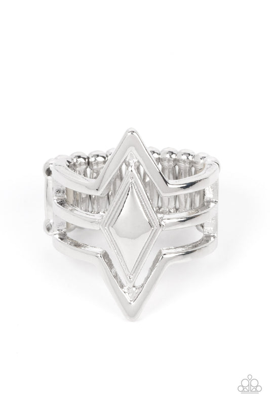 Paparazzi Ring Deceivingly Diamond - Silver