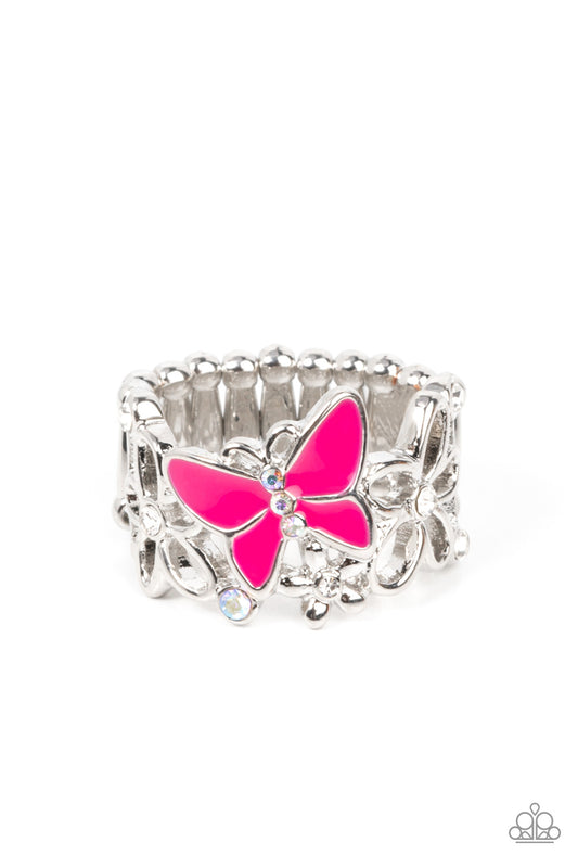Paparazzi Ring All FLUTTERED Up - Pink