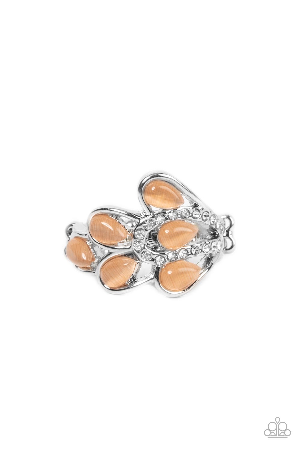 Paparazzi Ring Cats Eye Cadence - Orange