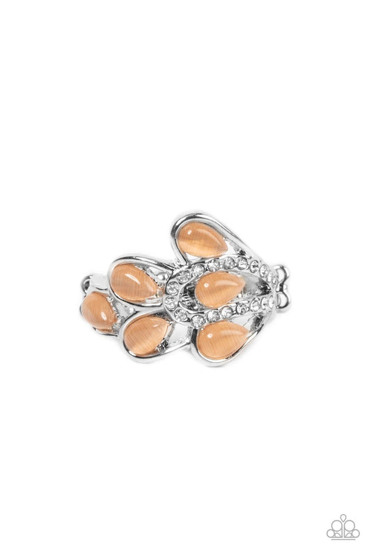 Paparazzi Ring Cats Eye Cadence - Orange