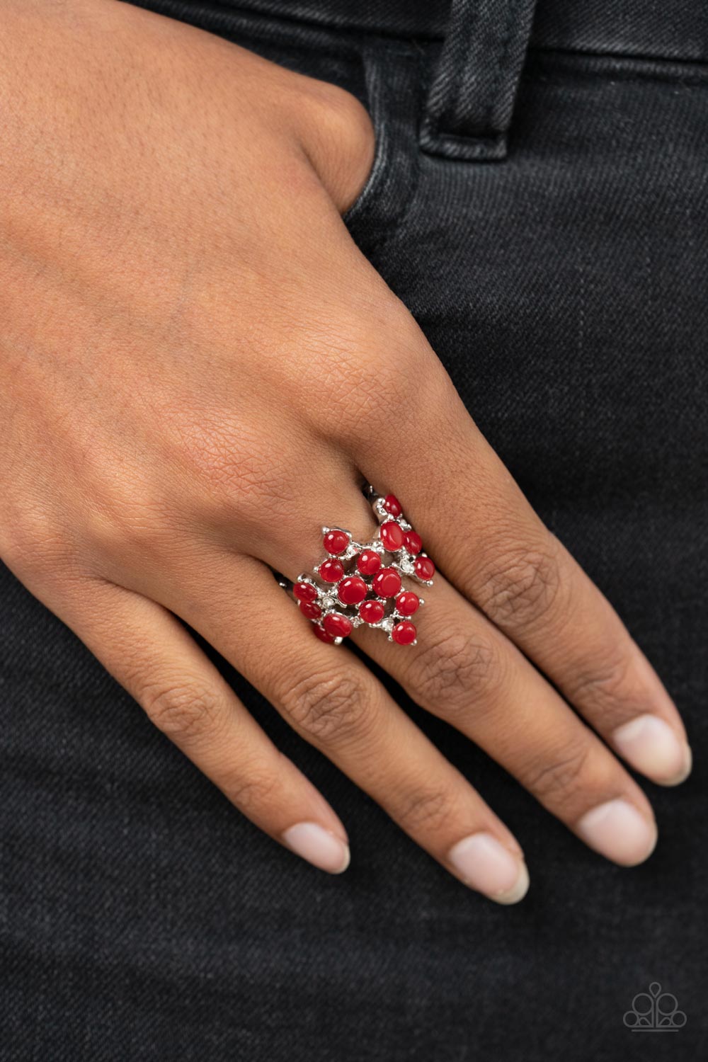 Paparazzi Ring Seeing Eye to Cats Eye - Red