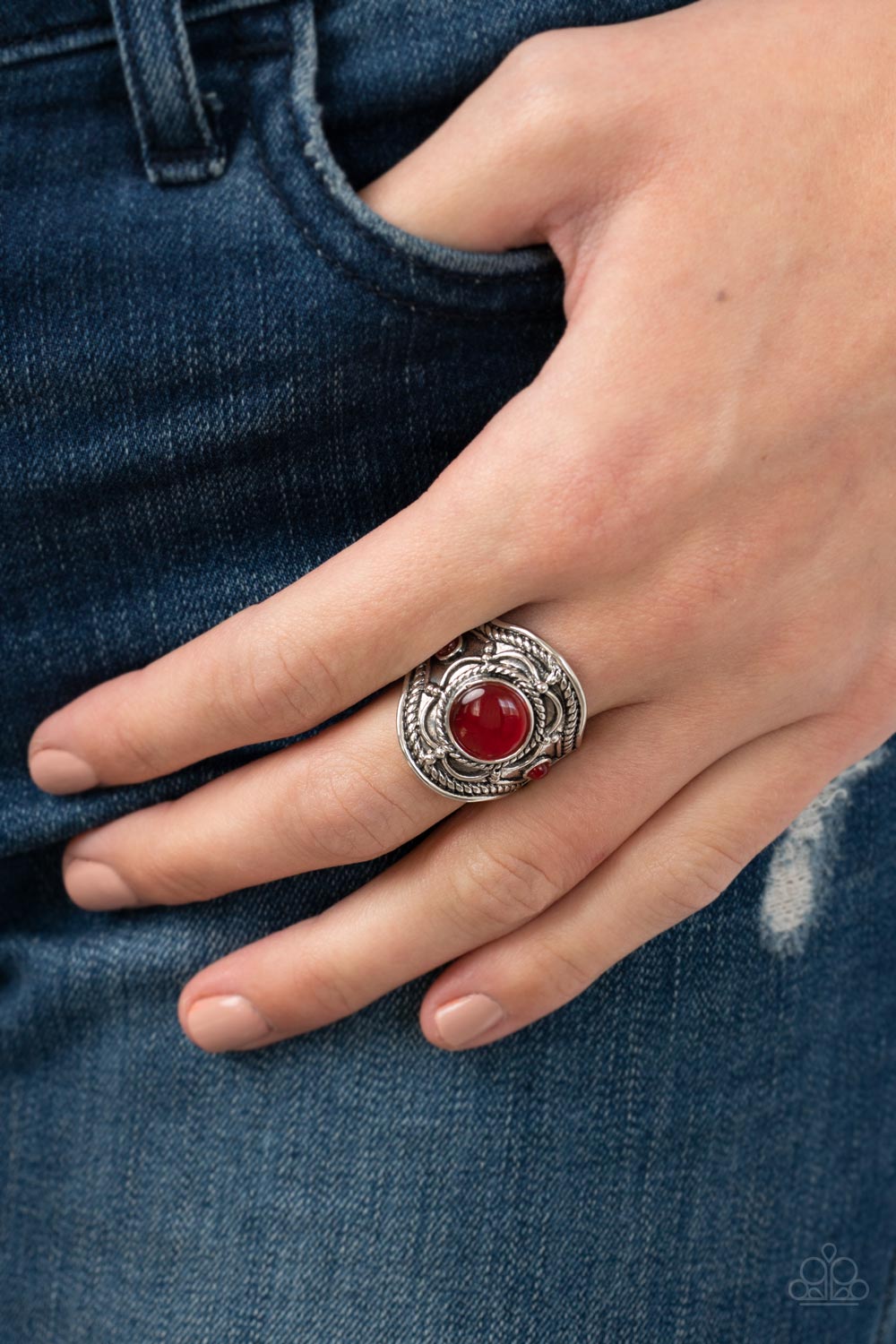 Paparazzi Ring Exuberant Escapade - Red