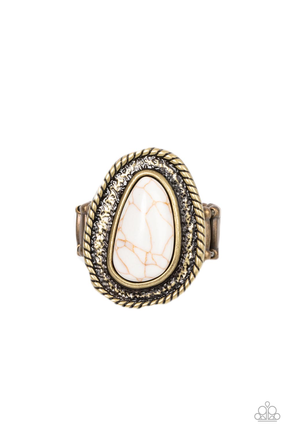 Paparazzi Ring Downtown Desertscape - Brass