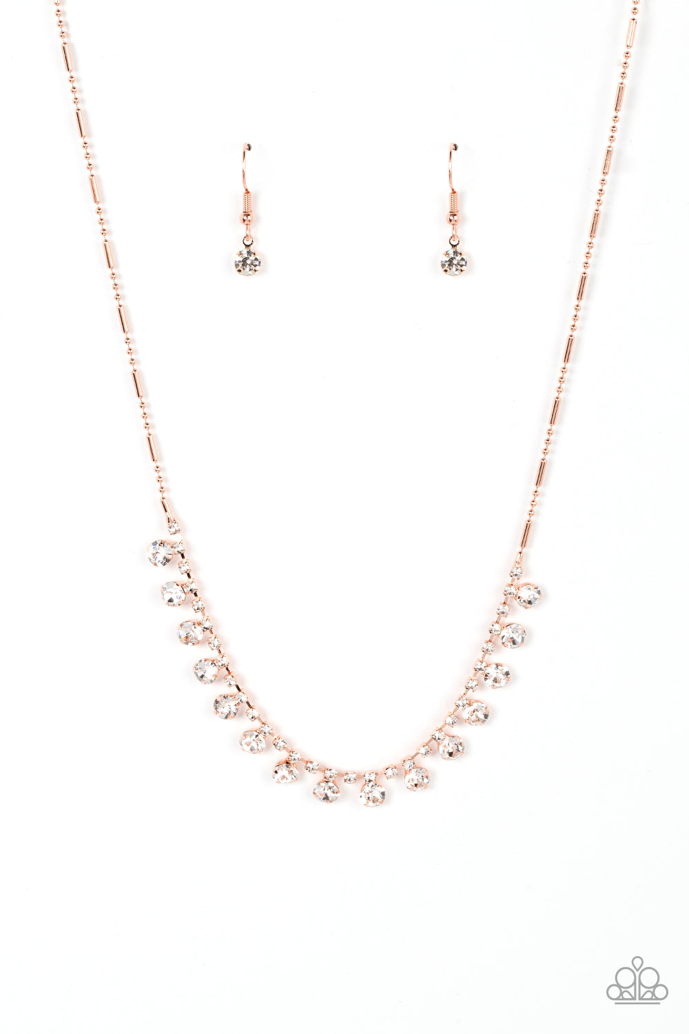 Paparazzi Necklace Cue the Mic Drop - Copper