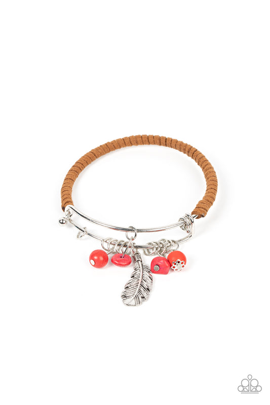 Paparazzi Bracelet Running a-FOWL - Red