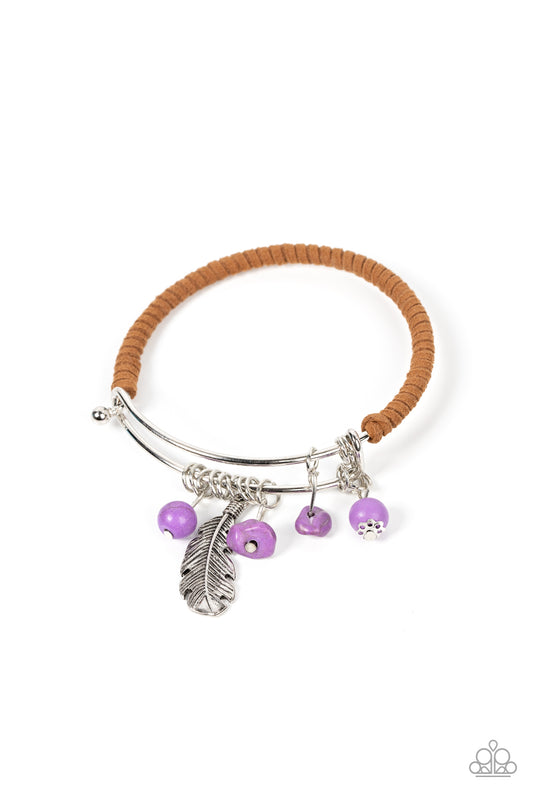 Paparazzi Bracelet Running a-FOWL - Purple