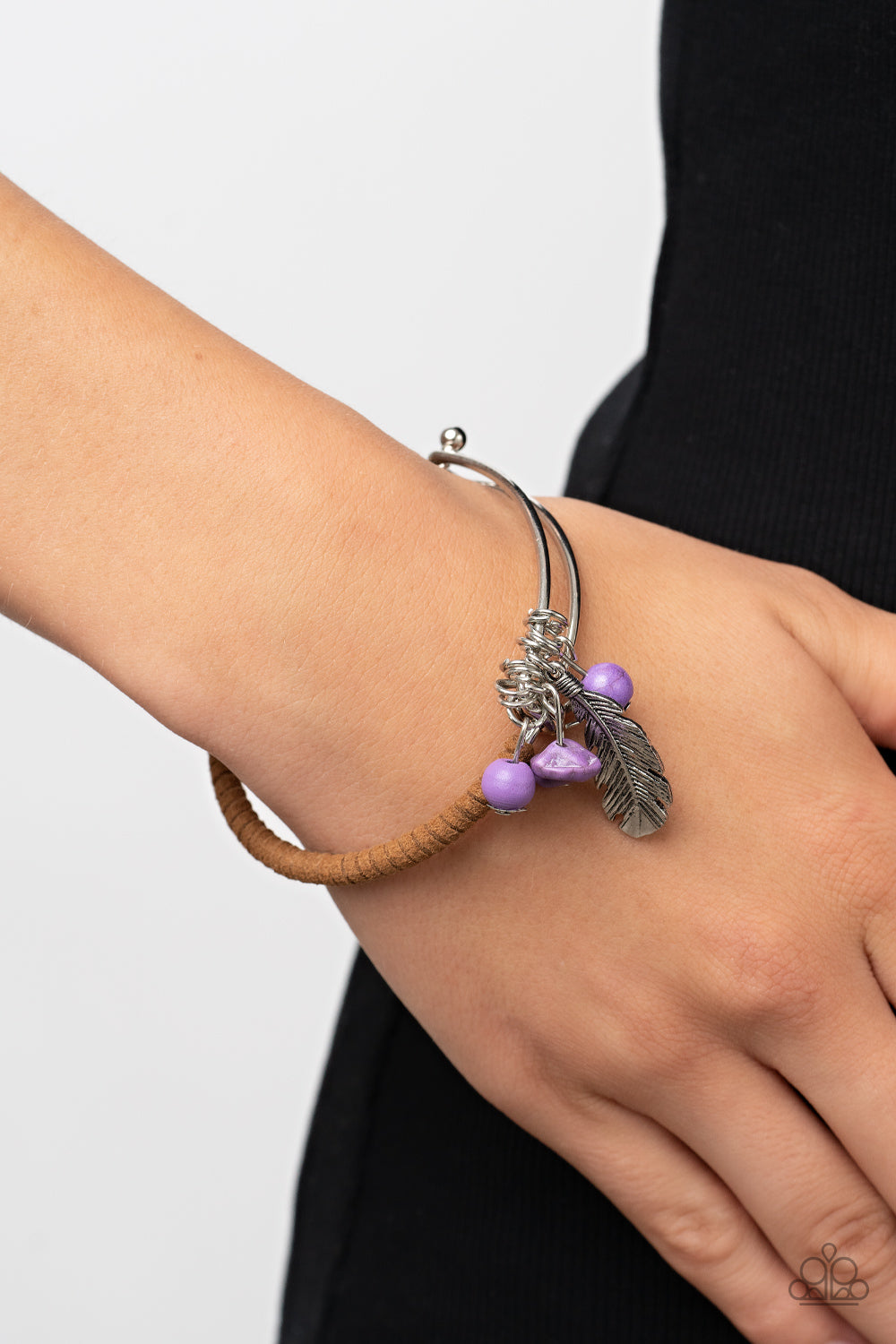 Paparazzi Bracelet Running a-FOWL - Purple