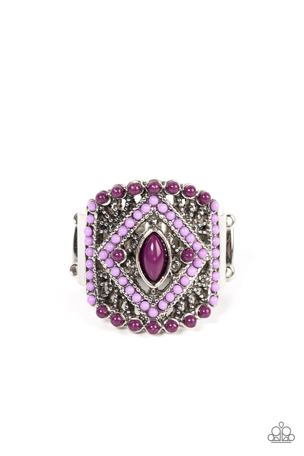 Paparazzi Ring Amplified Aztec - Purple 