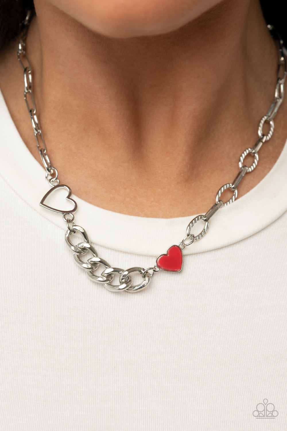 Paparazzi Necklace Little Charmer - Red