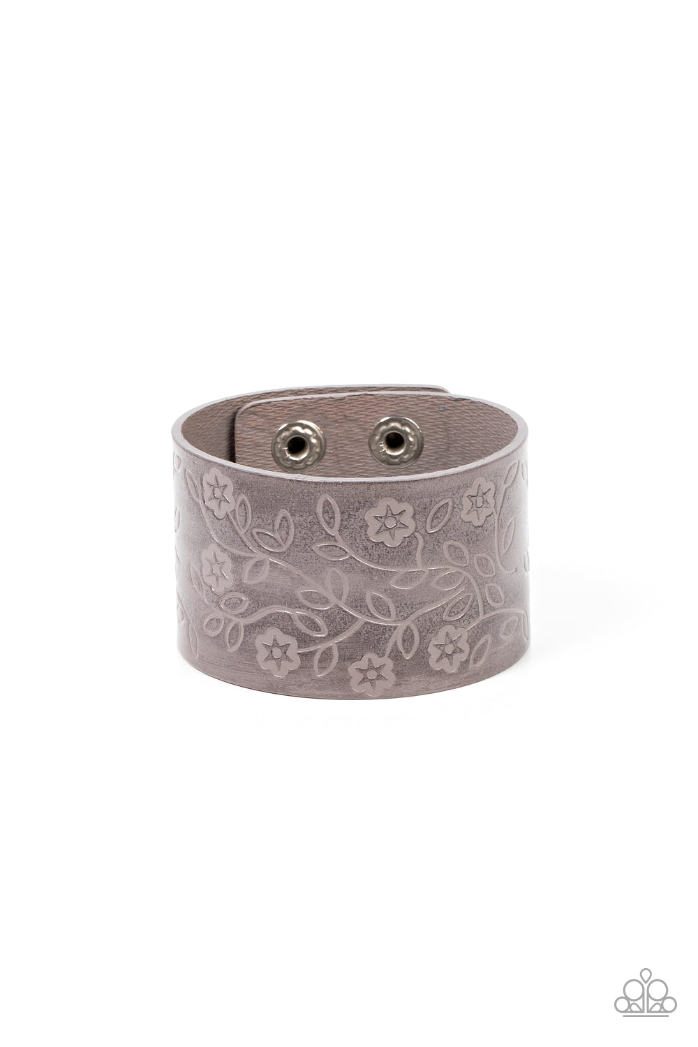 Paparazzi Bracelet Rosy Wrap Up - Silver