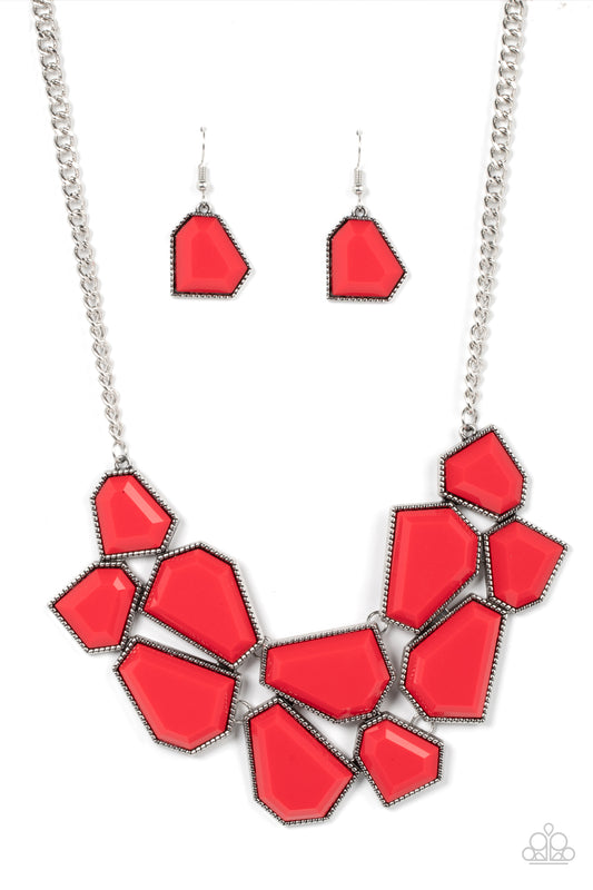 Paparazzi Necklace Double-DEFACED - Red