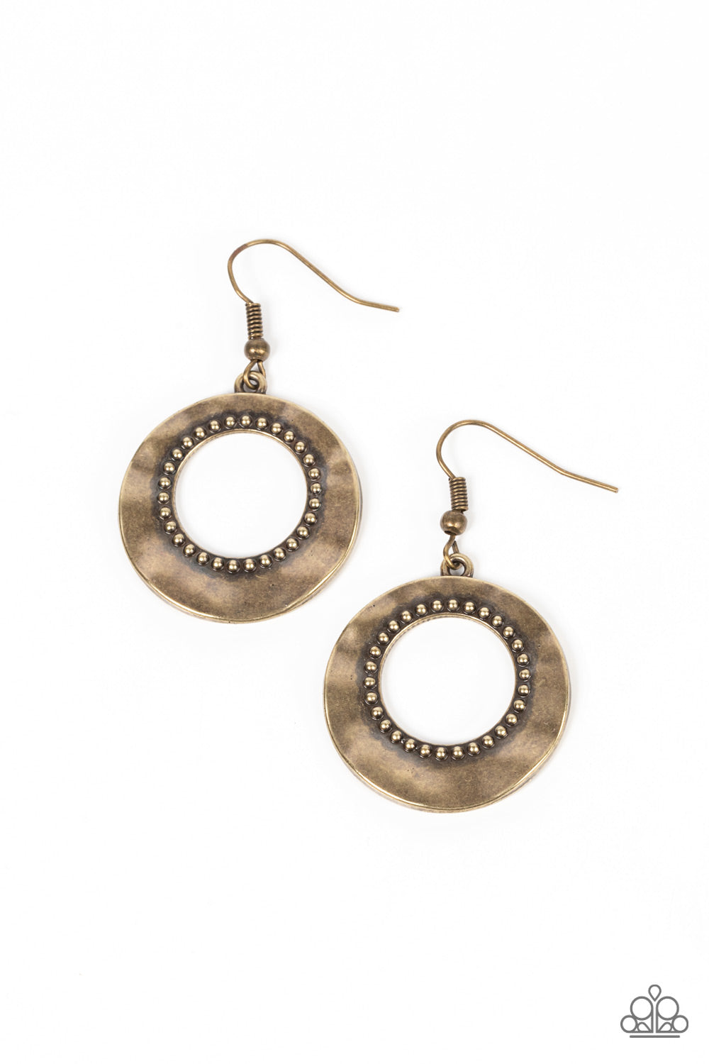 Paparazzi Earrings Desert Diversity - Brass