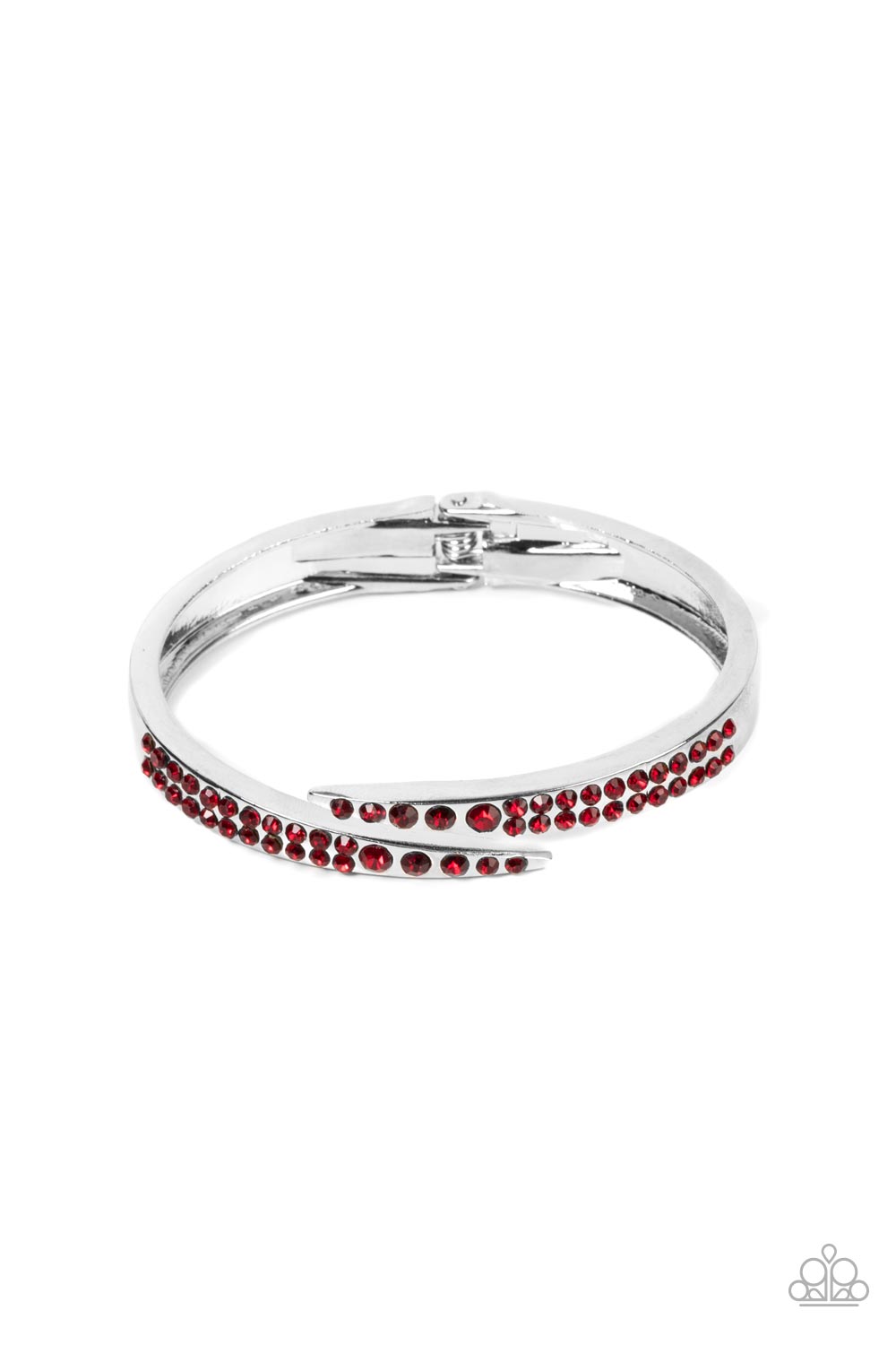 Paparazzi Bracelet Sideswiping Shimmer - Red