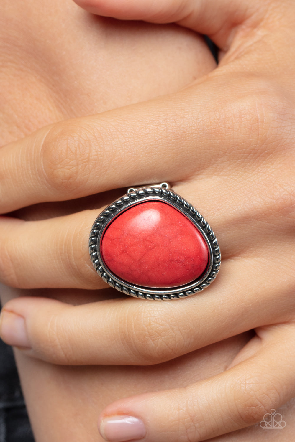 Paparazzi Ring Take the High RODEO - Red